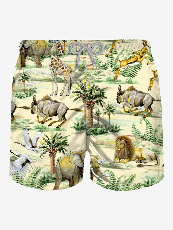 Man classic swim shorts wild life print