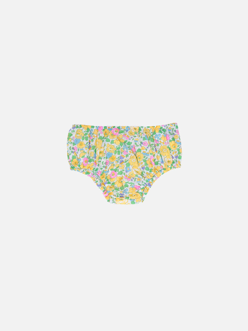 Bloomer per neonata Pimmy con stampa Betsy | REALIZZATO CON TESSUTO LIBERTY