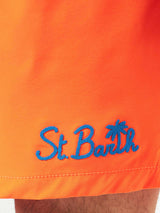 Komfort-Badeshorts für Herren in Fluo-Orange