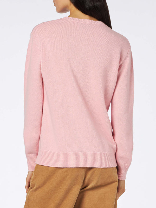 Nathalie Lete Love Cashmere Sweater By Nathalie Lete in Pink Size M -  ShopStyle