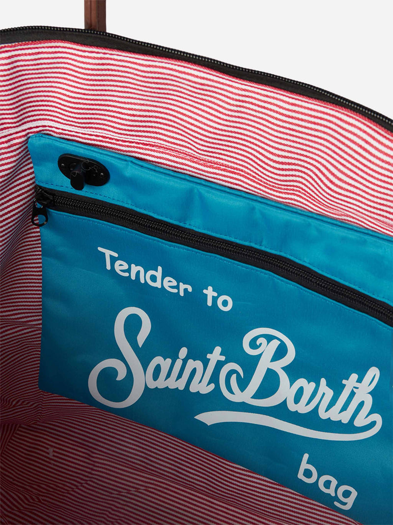 Faltbare Tasche aus technischem Stoff mit Saint-Barth-Aufdruck – MC2 Saint  Barth