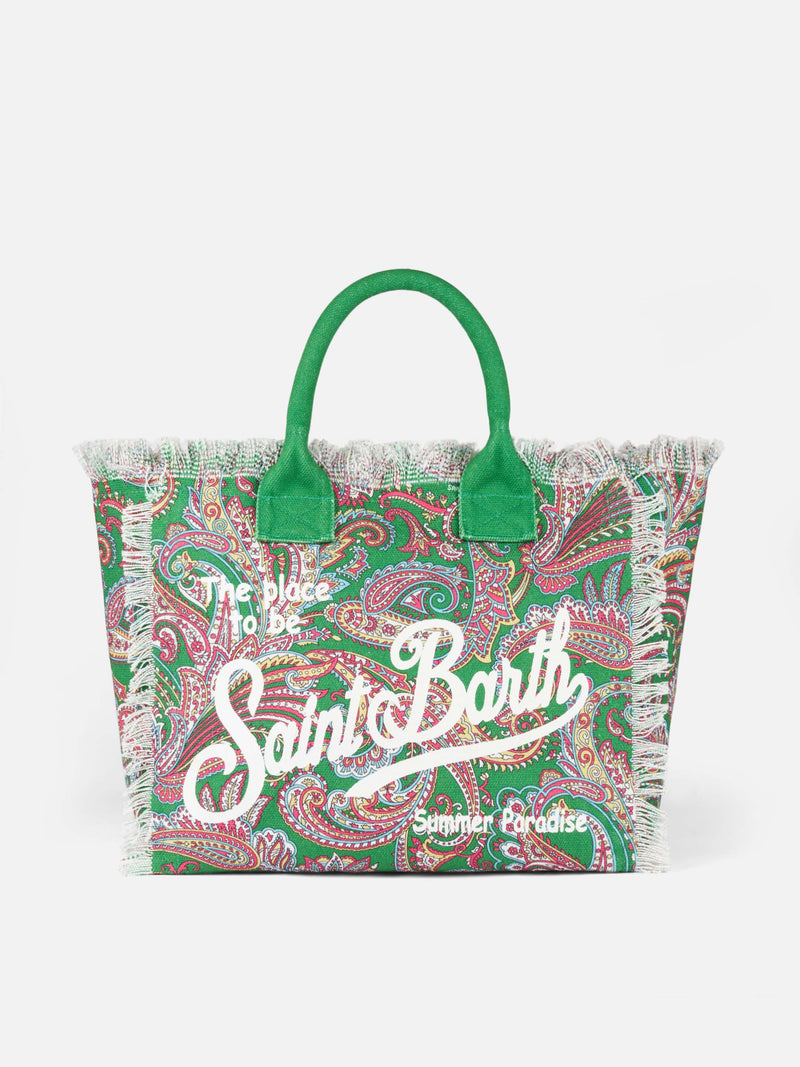 MC2 Saint Barth Colette tote bag with paisley pattern for girls