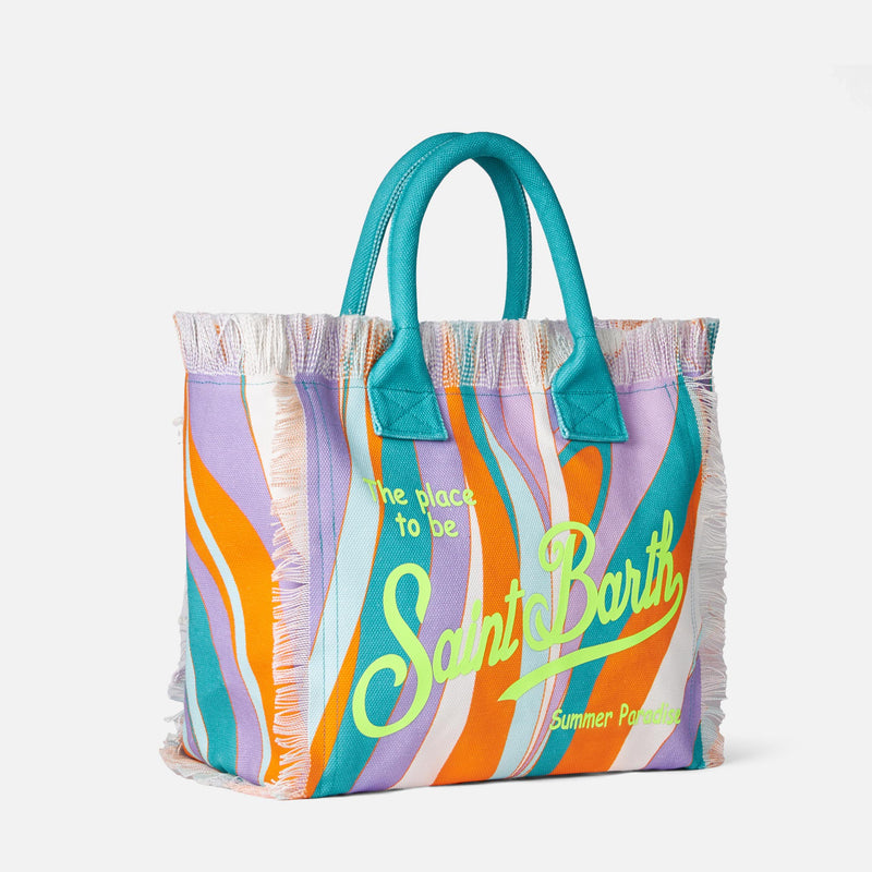 Totes bags Mc2 Saint Barth - Vanity canvas beach bag - VANI0001RNBPST