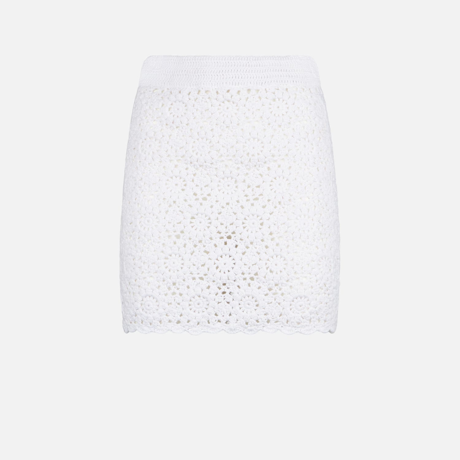 White crochet mini skirt – MC2 Saint Barth