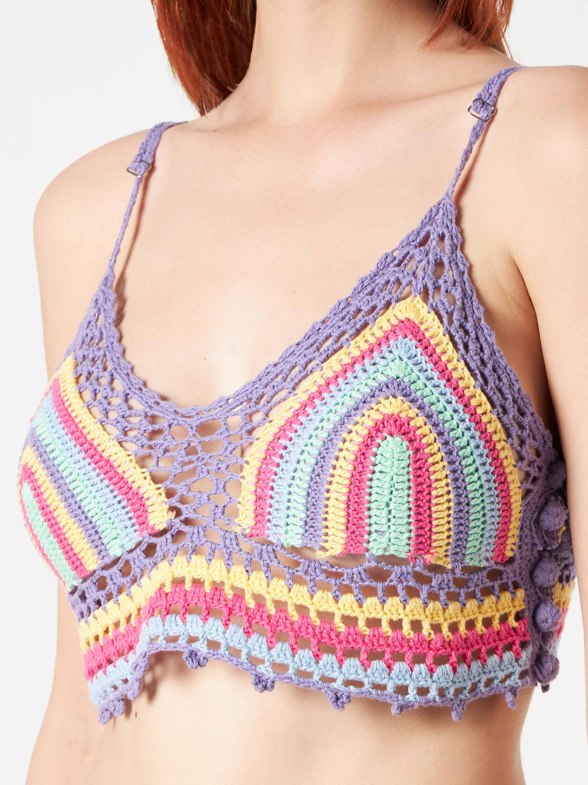 Multicolor crochet top MC2 Saint Barth