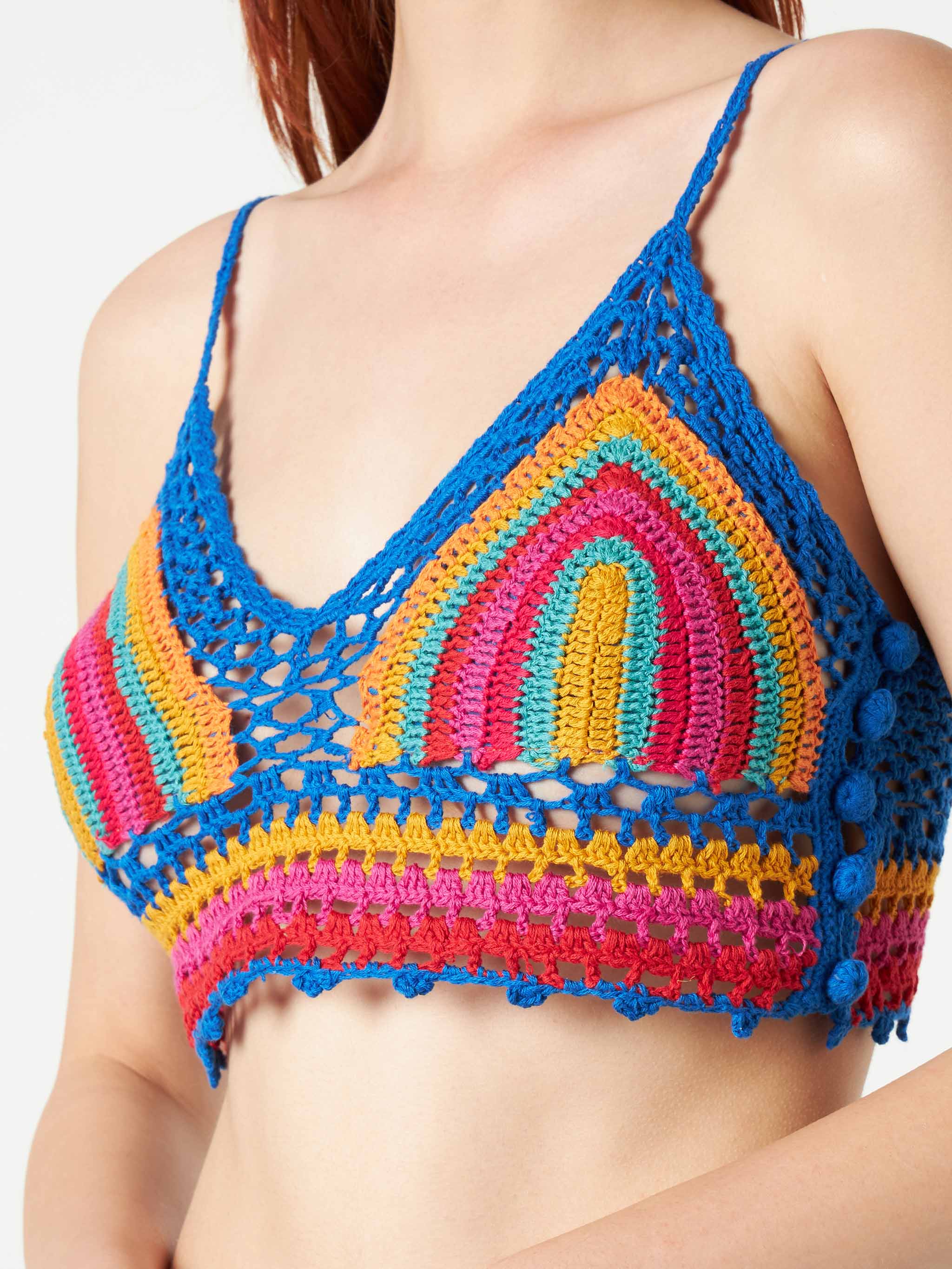 Multicolor crochet top MC2 Saint Barth