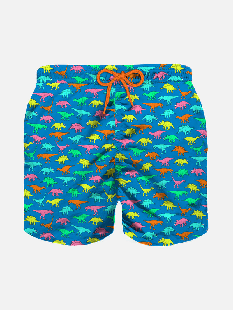 Boy swim shorts with multicolor dinosaur print – MC2 Saint Barth