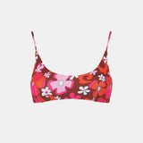 Costume da bagno donna bralette con stampa fiori