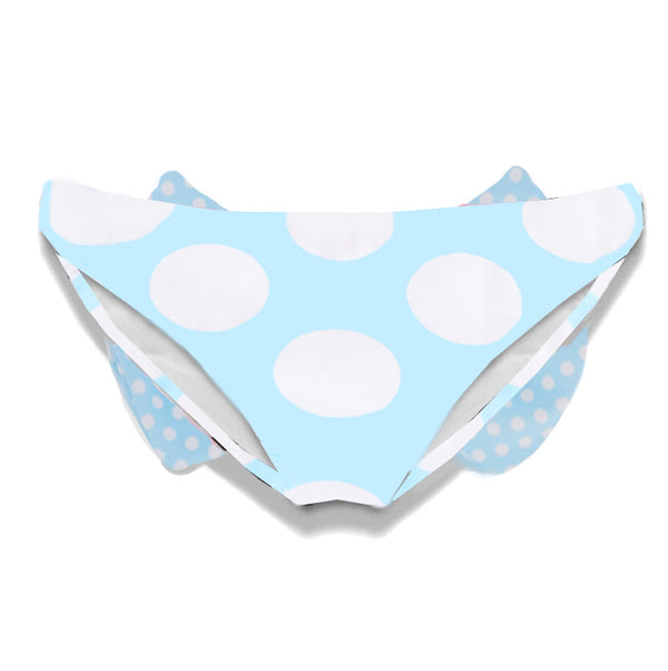 Girl swim briefs with light blue bow