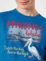 Mykonos print man t-shirt