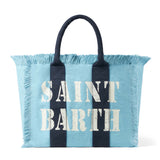 Vanity canvas shoulder bag with logo print